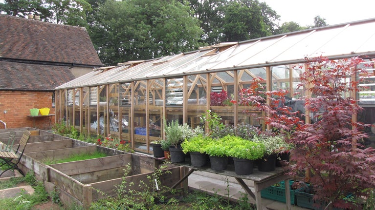 The new greenhouse at Baddesley Clinton
